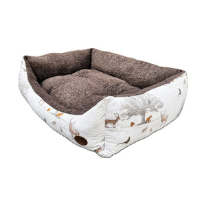 The Woodland Collection Fleece Lined Dog Bed