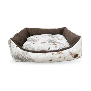The Woodland Collection Fleece Lined Dog Bed