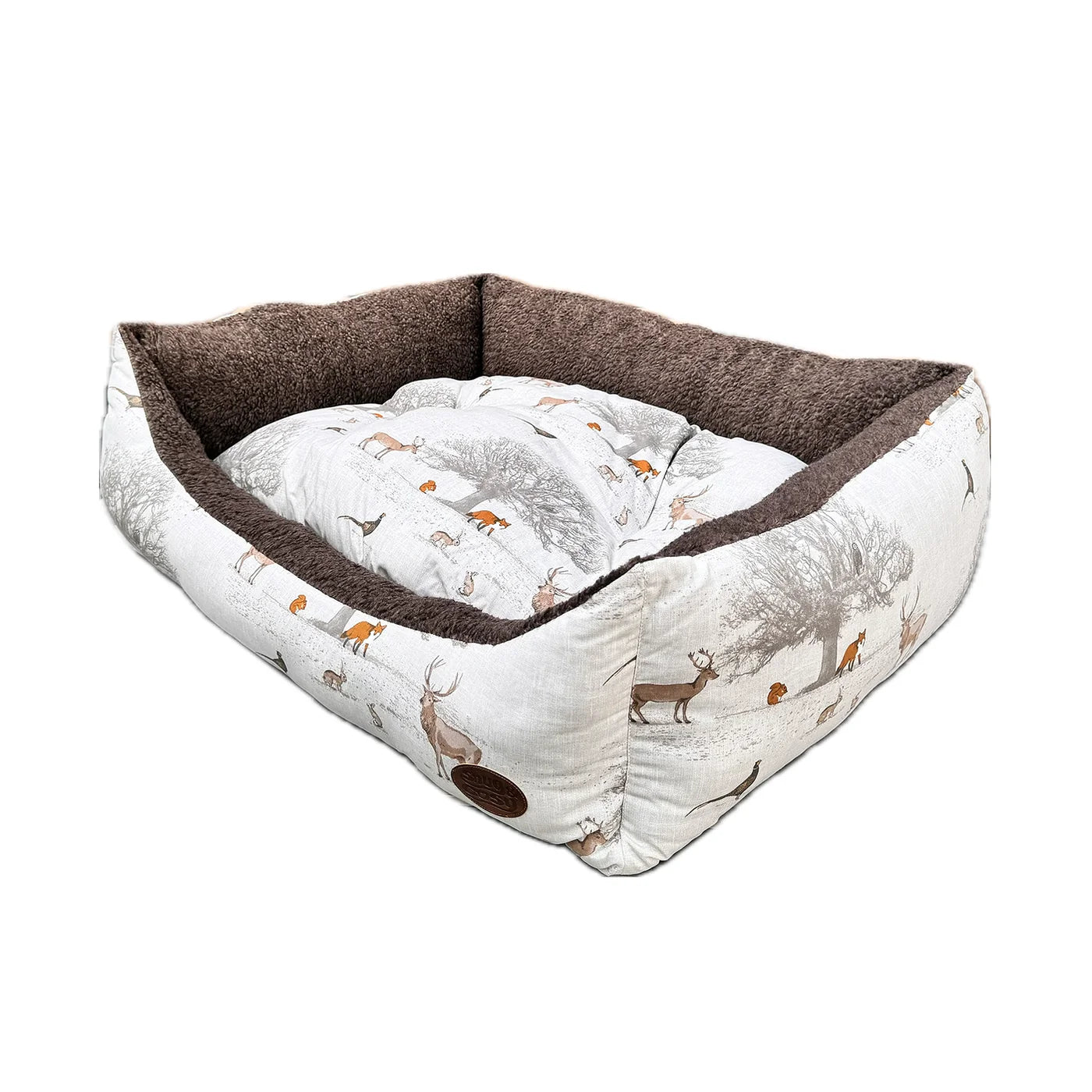 The Woodland Collection Fleece Lined Dog Bed