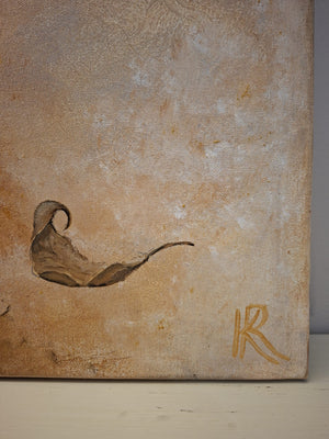 The Season She Wore – Original Hand Painted Acrylic & Collage Canvas Art