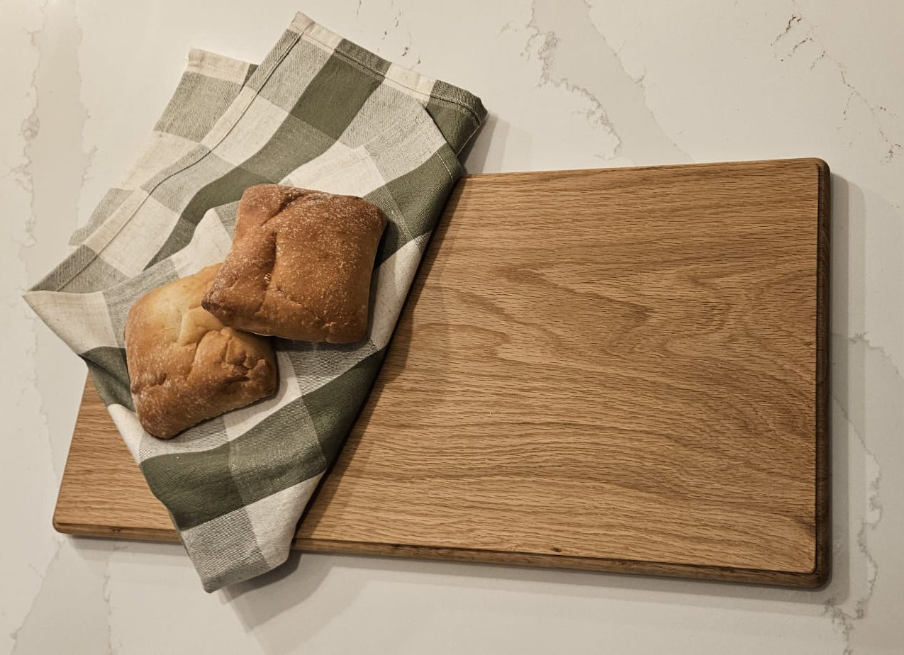 Handcrafted English Oak Wooden Kitchen Chopping Board