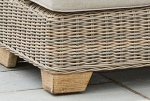 Capri Collection Outdoor Large Corner Set With Riser Table And 2 Stools