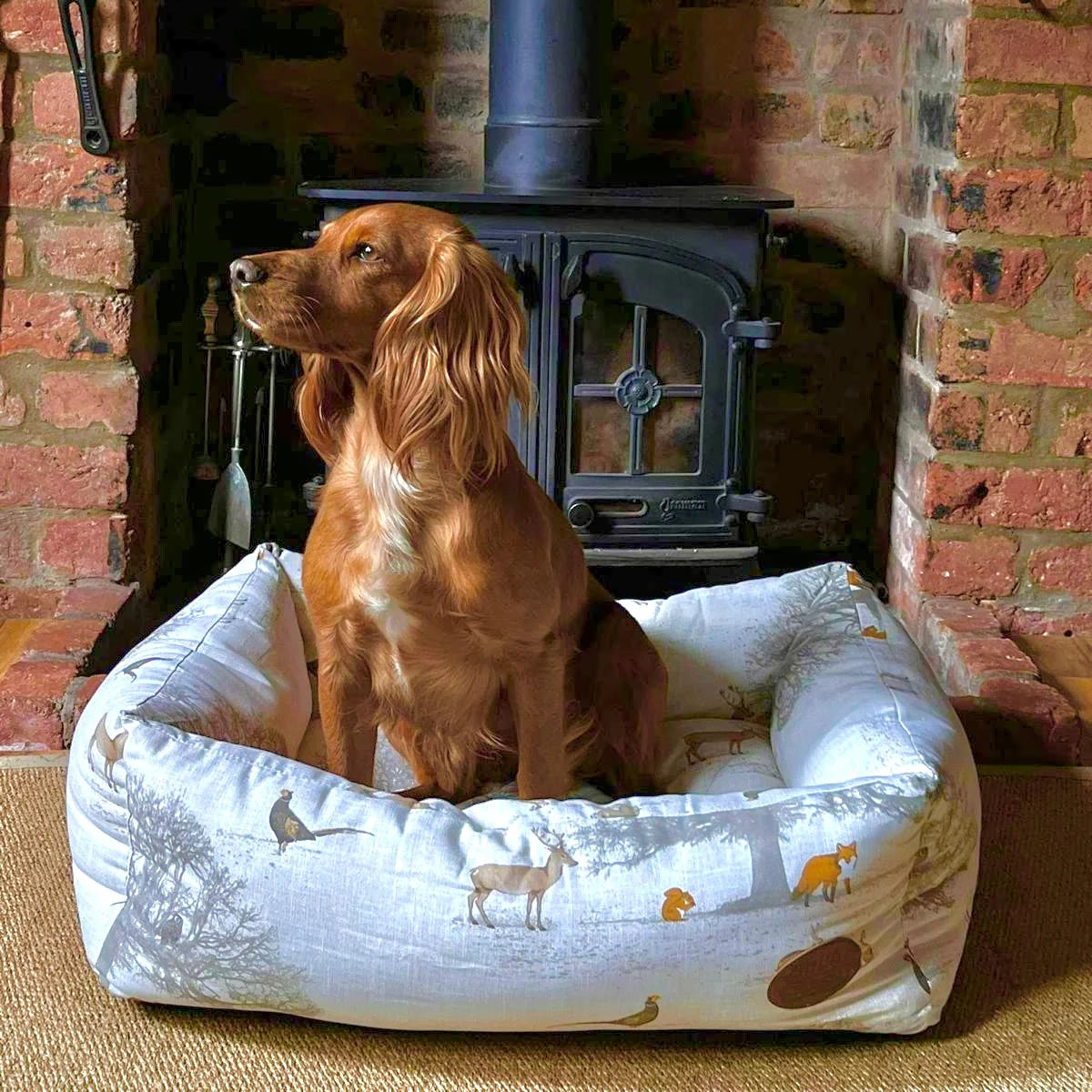 The Woodland Collection Fleece Lined Dog Bed