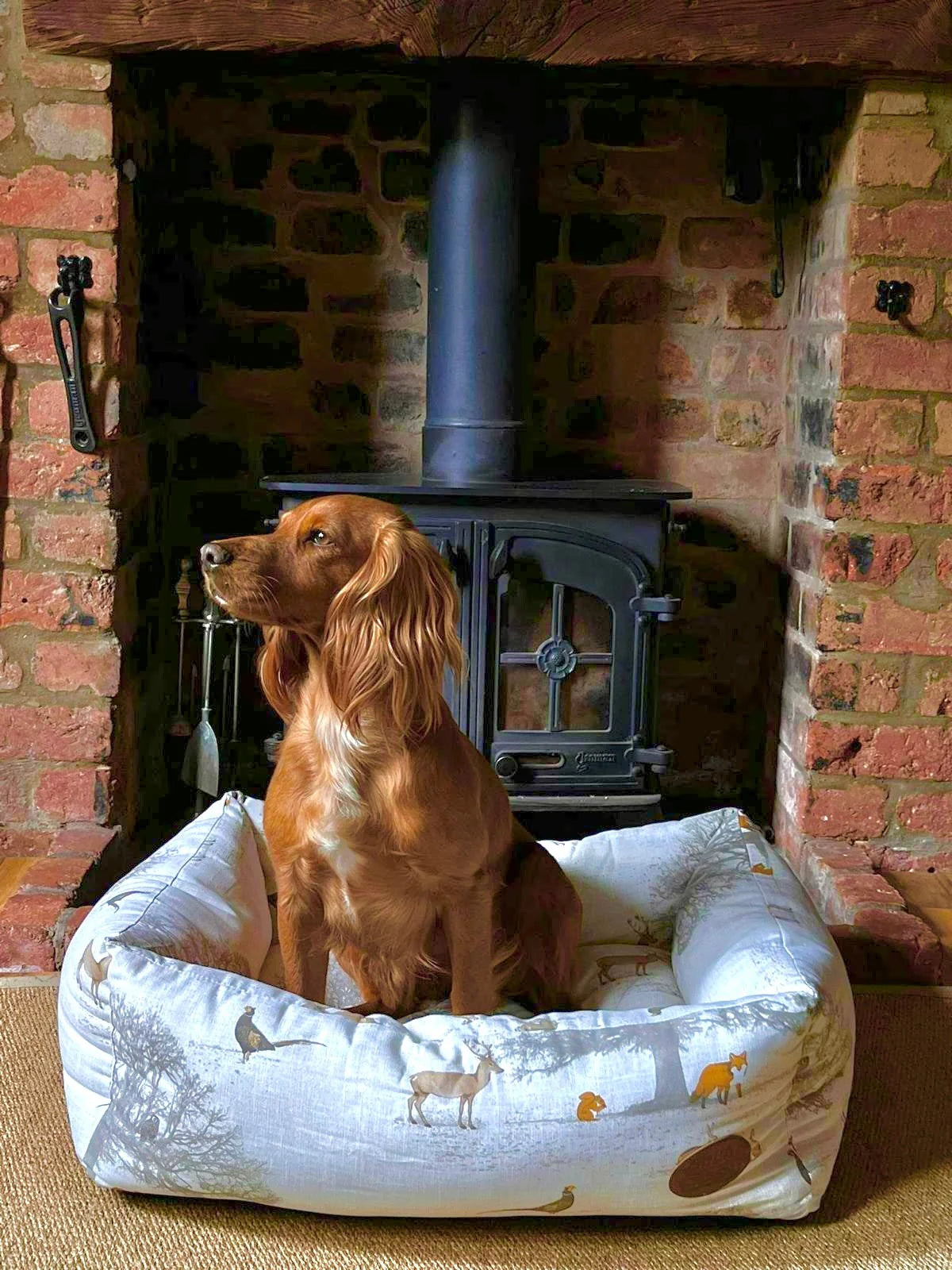 The Woodland Collection Fleece Lined Dog Bed