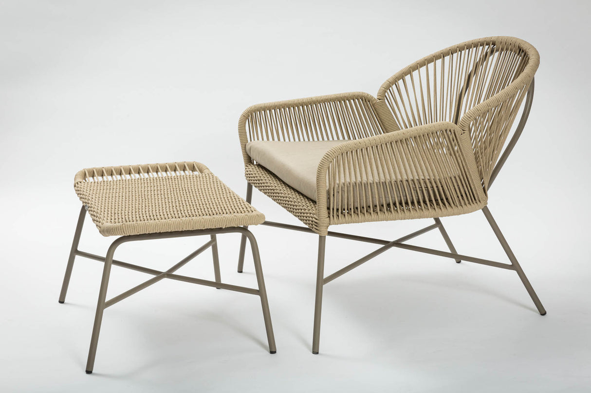 Miyako Kubu Easy Chair & Footstool