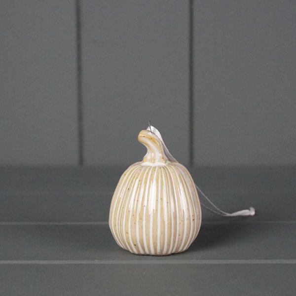 Hanging Ceramic Pumpkin