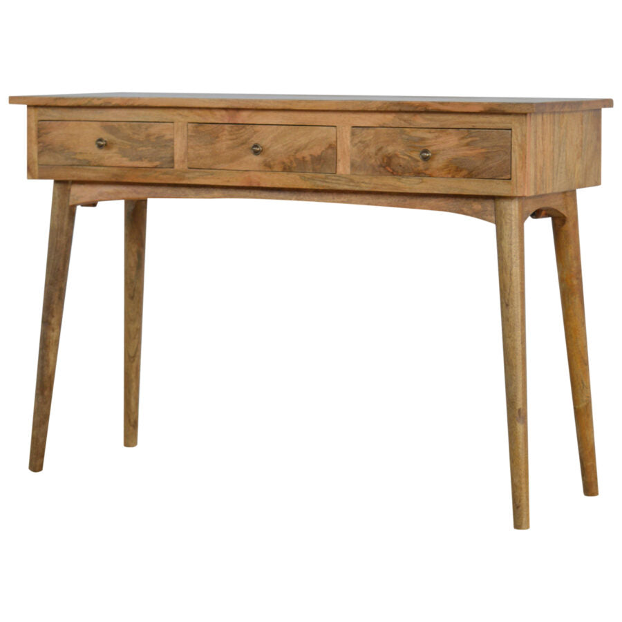 Large 3 Drawer Nordic Wooden Console Table