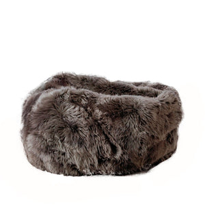 XXL Luxurious Grey Sheepskin Beanbag