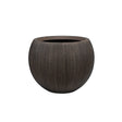 Textured brown pot on a white background