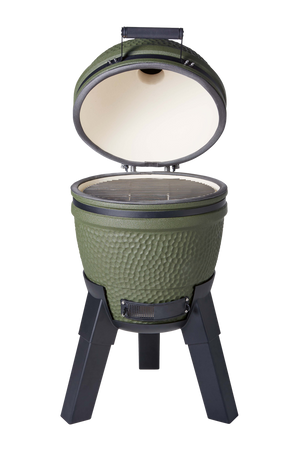 Moddern Kamado Barbecue Olive Green With Aluminium Base & Legs